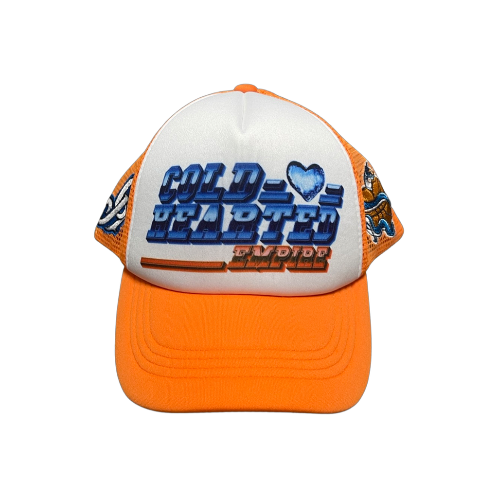 Orange Cold Hearted Trucker Hat